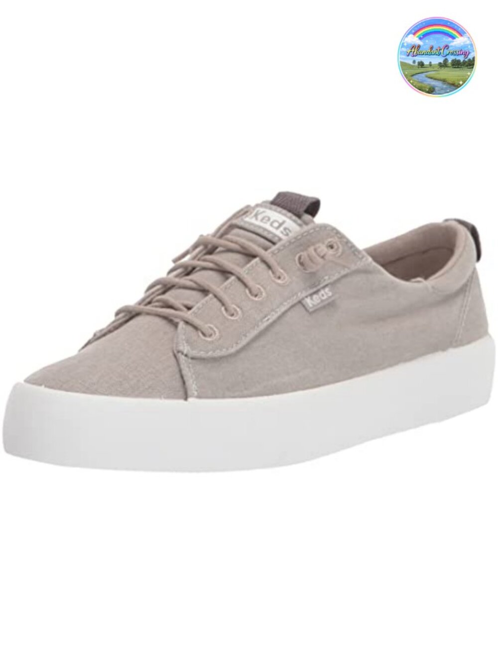 Women's Cotton Canvas Slip-On Fashion Sneakers with Cushioned Insole